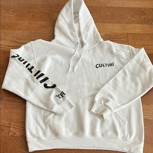 YRN Migos Culture medium White Hoodie for Men